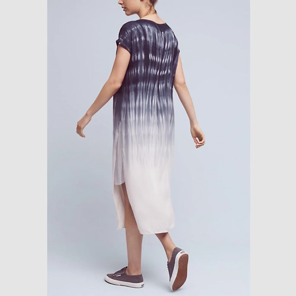 NEW Anthropologie Cloth & Stone Dip Dye Tunic Dress - Picture 4 of 12